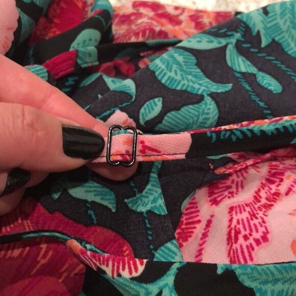 Elle Ruffle Floral Tank Top Dress size XL - Picture 9 of 12